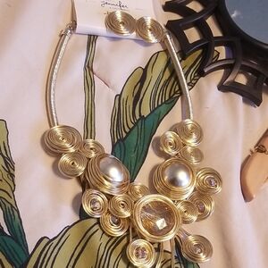 Jenni Gold and Silver Swirl Necklace